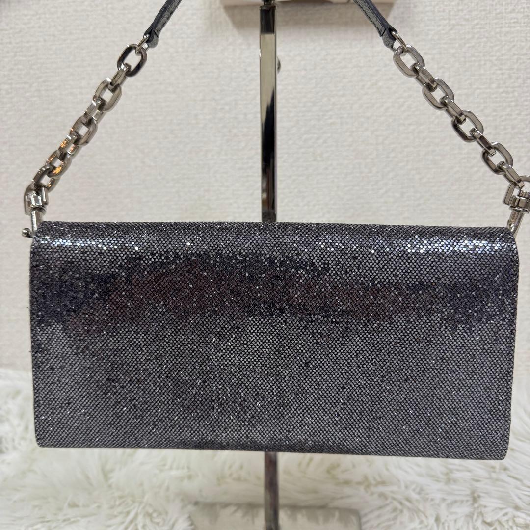 JIMMY CHOO 2way ギャラ付 スパンコール クラッチバッグ