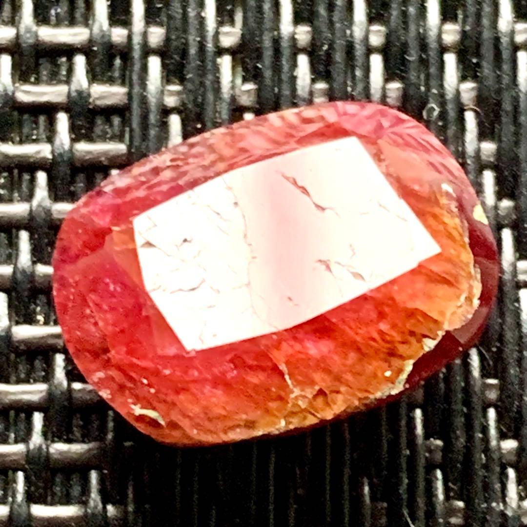 アフガン大粒ファセットルビー4/コランダム/レッド