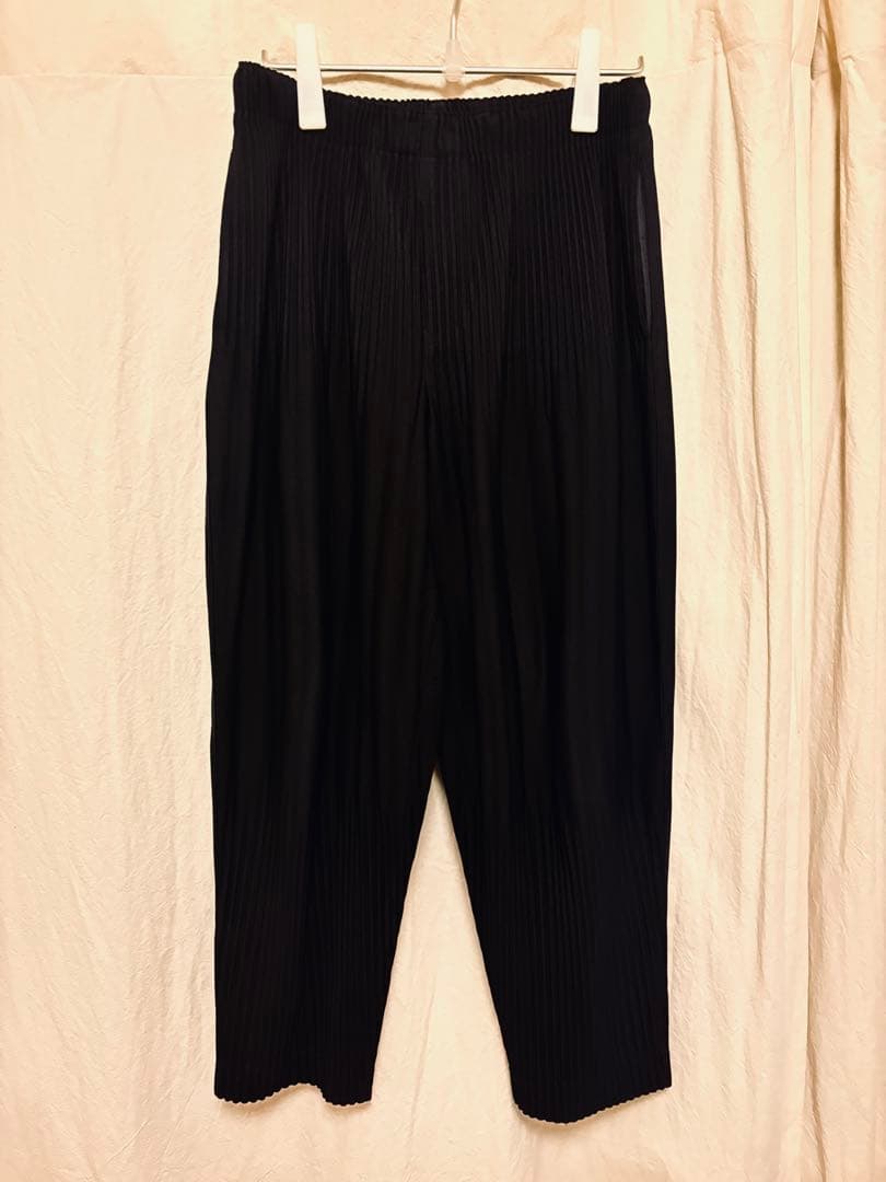ISSEY MIYAKE プリーツパンツ サイズ2 ブラック