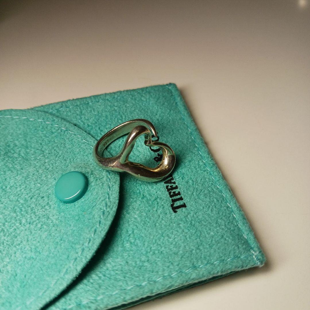 ティファニー　オープンハート　 シルバー　リング　7号