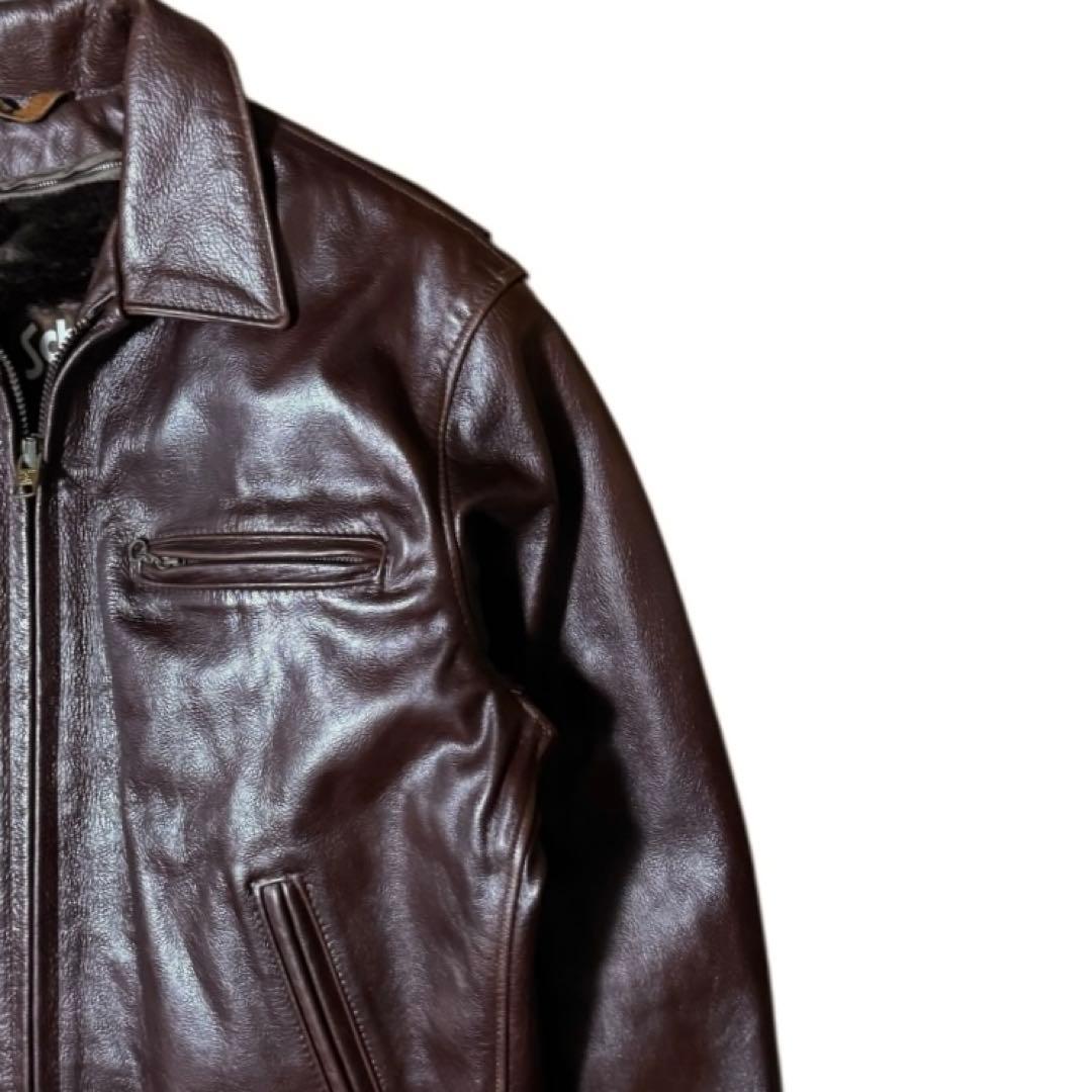 Schott 米国製 ATV101 ボアライナー付 ライダースジャケット 42