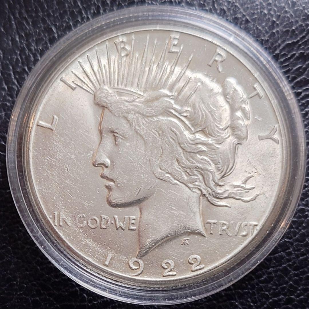 1922年 アメリカ銀貨 ピースダラー 1ドル銀貨 SV900フランクリンミント