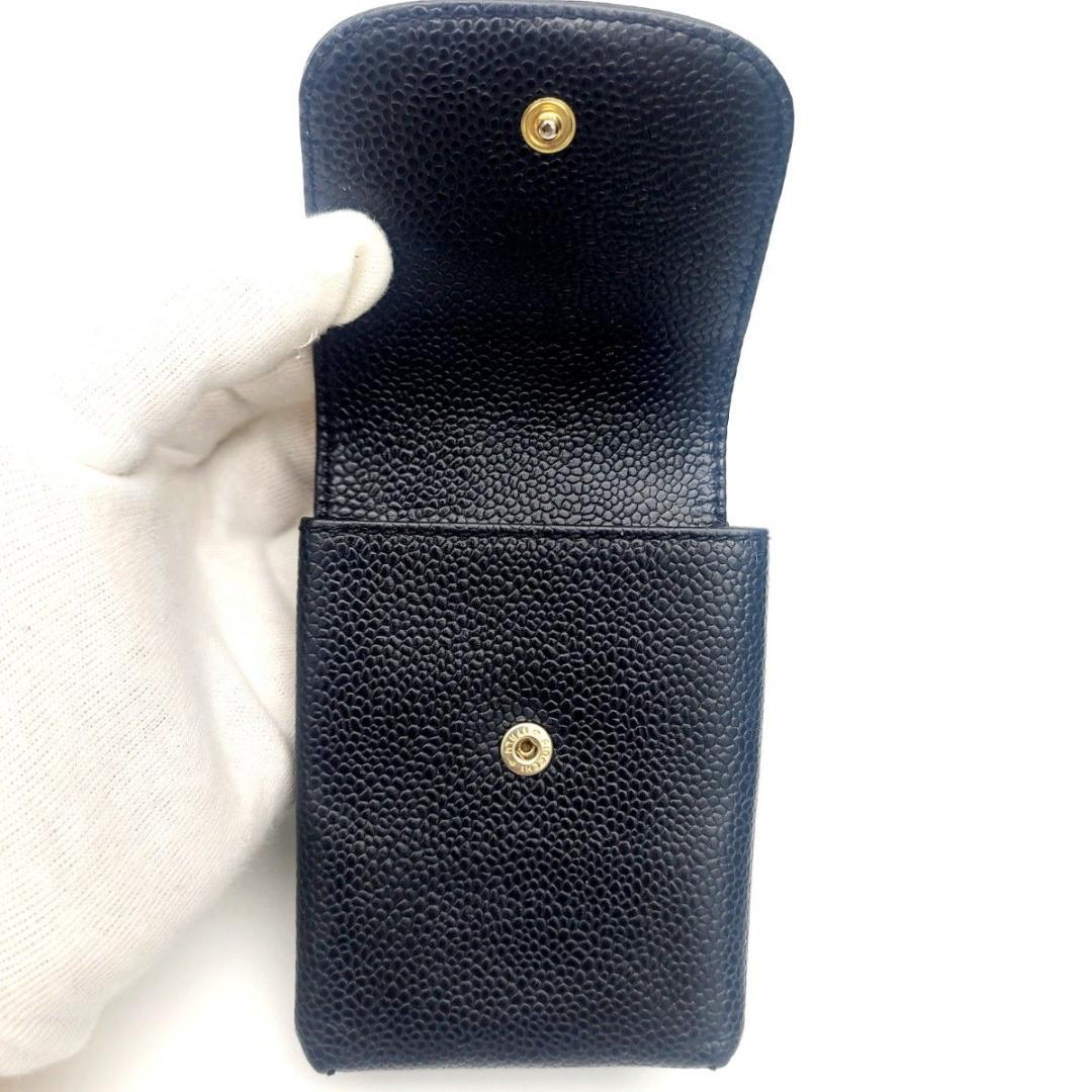 美品 シャネル キャビアスキン タバコケース　シガレット ココマーク シール