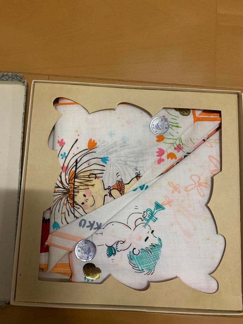 未使用　水森亜土　ハンカチ 4枚　昭和　当時物