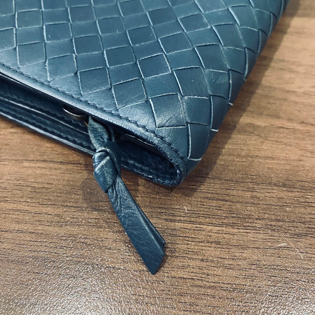 BOTTEGA VENETAボッテガヴェネタ イントレチャート二つ折り財布