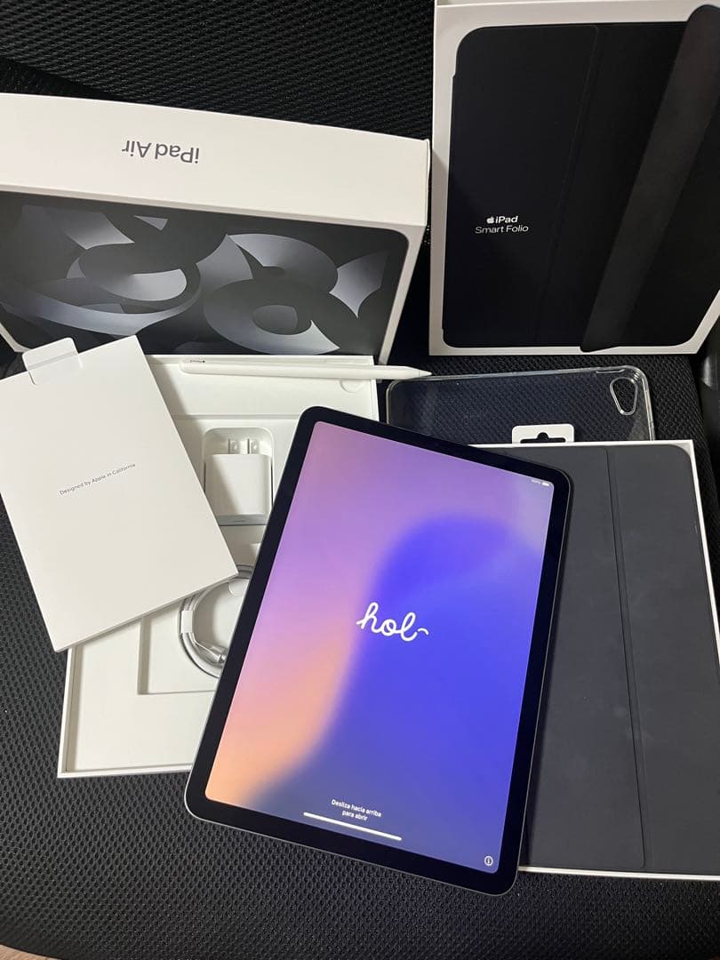 iPadAir第5世代WiFi 64gb 純正ケース・Applepencil付き