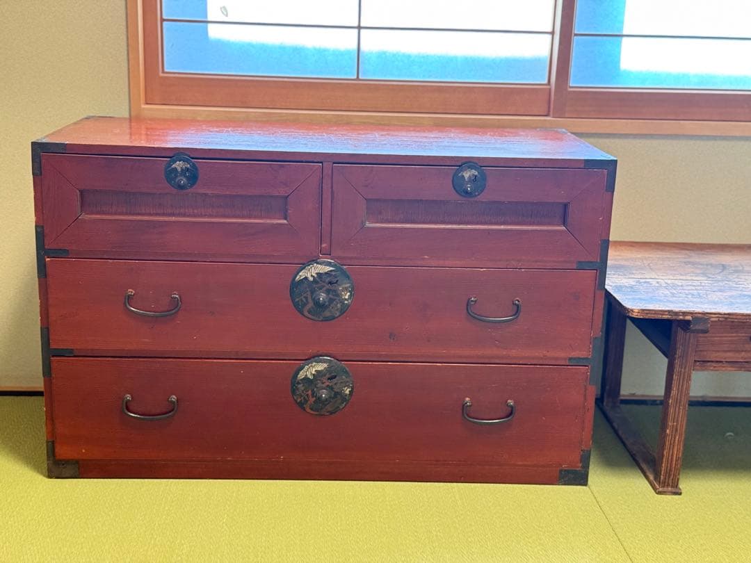 m*n様 アンティーク　スギ　高山箪笥　タンス　和タンス　ローチェスト　上段