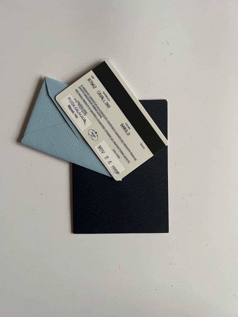 バッグ FW1997 PRADA UNBORN CARF HAND BAG