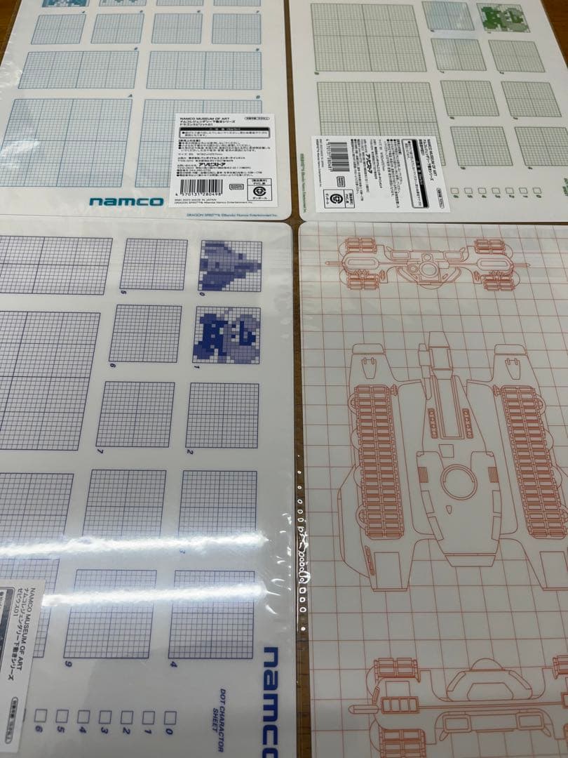 NAMCO MUSEUM OF ART　ナムコレジェンダリー下敷き　コンプリート