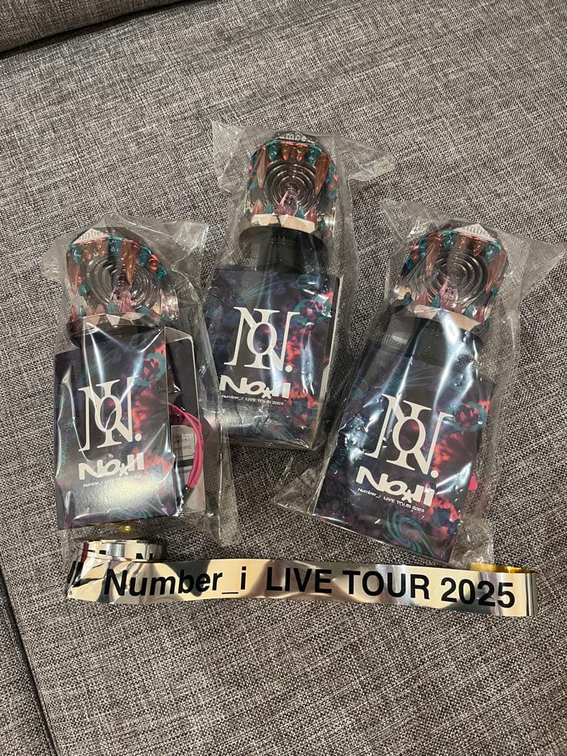 Number_i ペンライト 3個セット　銀テつき
