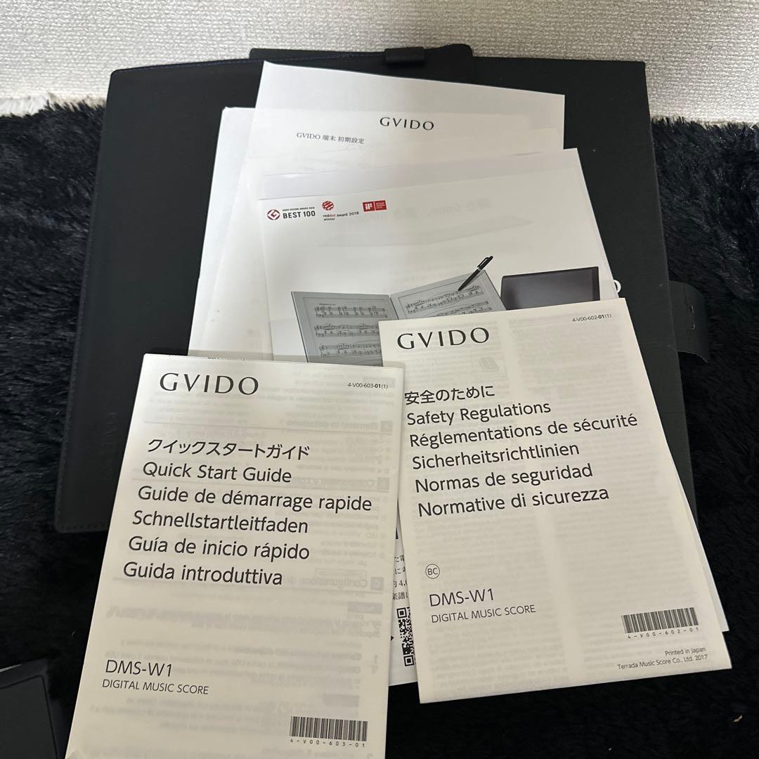 GVIDO DMS-W1 楽譜端末 電子楽譜 箱付き 付属品多数