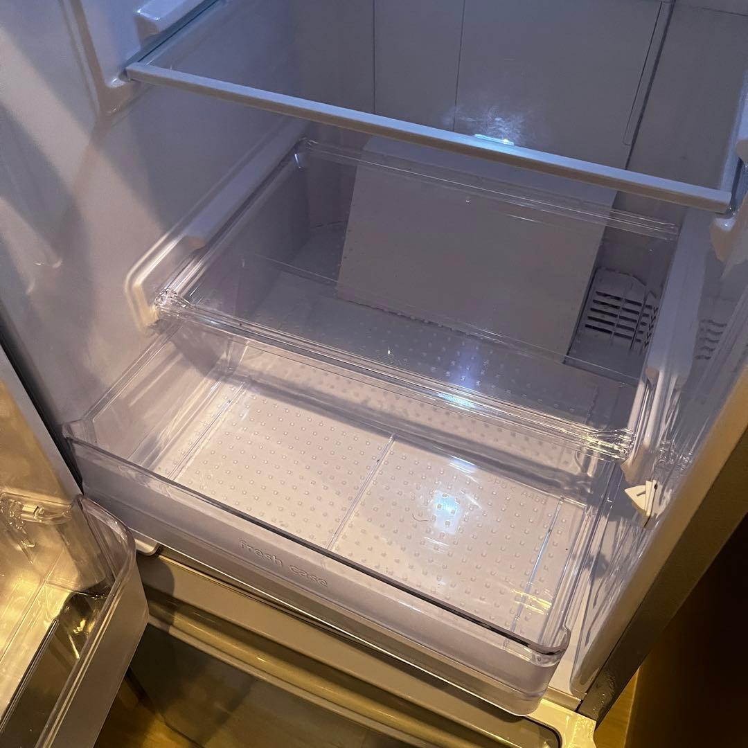 SHARP シルバー 2ドア冷蔵庫 167L