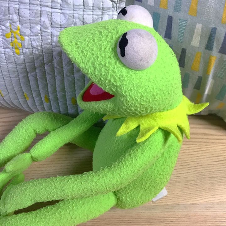 ヴィンテージ おしゃべり　カーミット　大きな　ぬいぐるみ applause