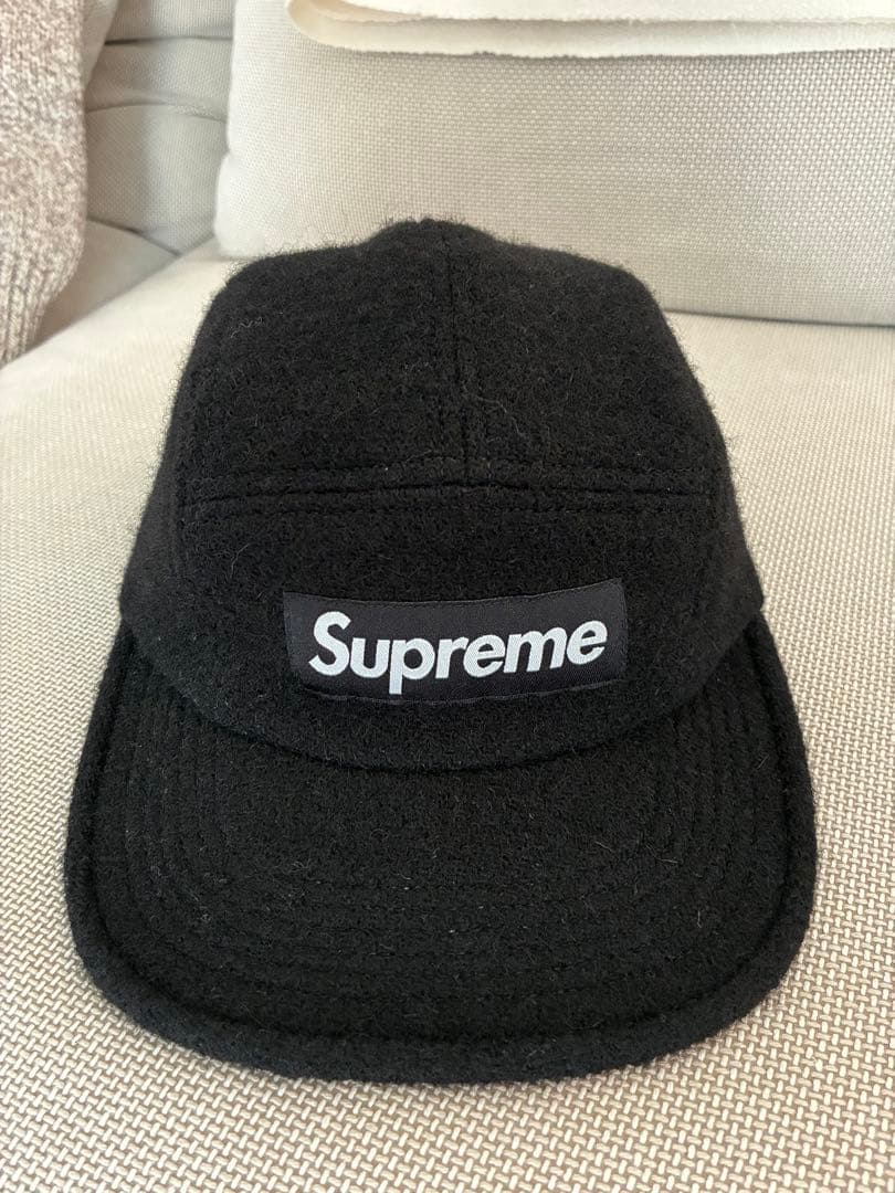Supreme Harris Tweed® Camp Cap ブラック