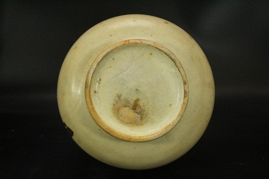 李朝 鉄絵 秋草紋 瓶 高30cm(ZE554)