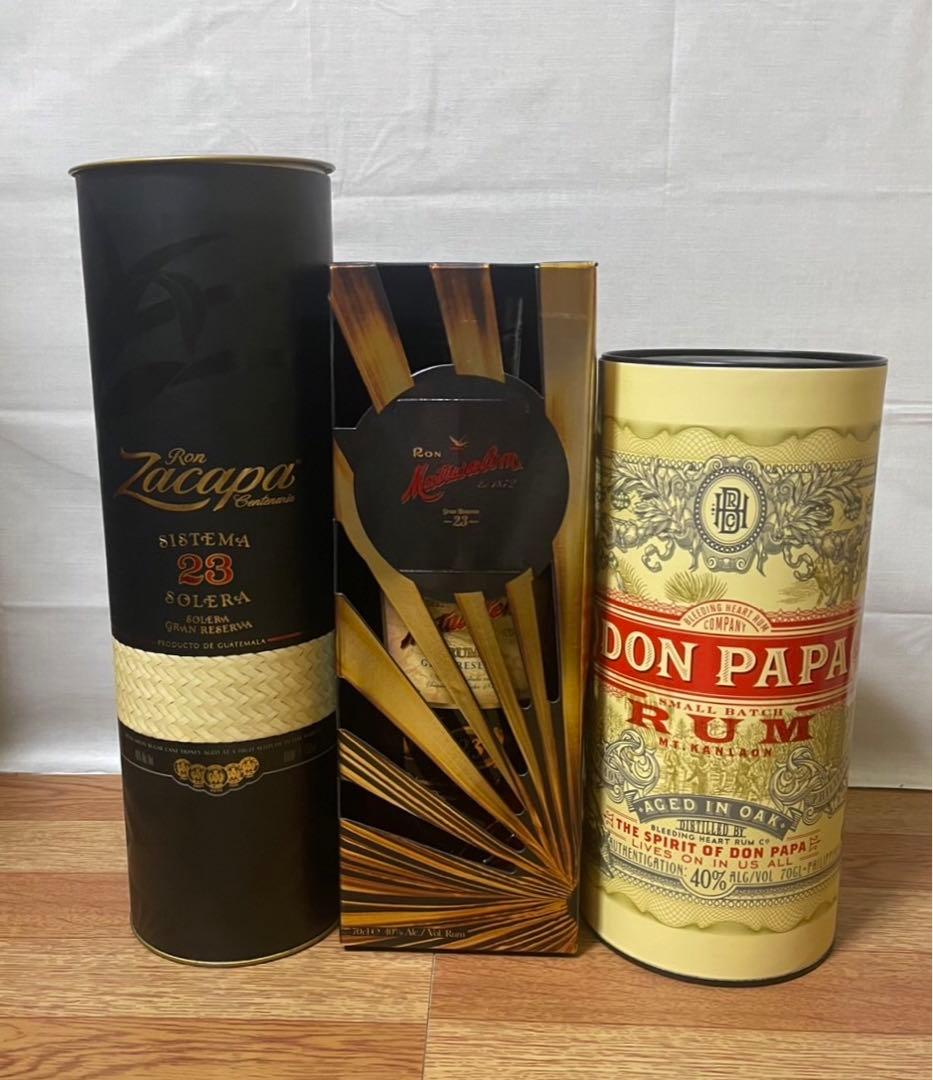 週末価格 ラム酒 ロンサカパ23年&ロンマツサレム23年&ドンパパ ラム7年