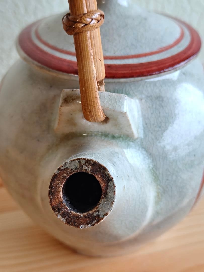 山本教行 赤絵 土瓶 民藝 吉田璋也 出西窯