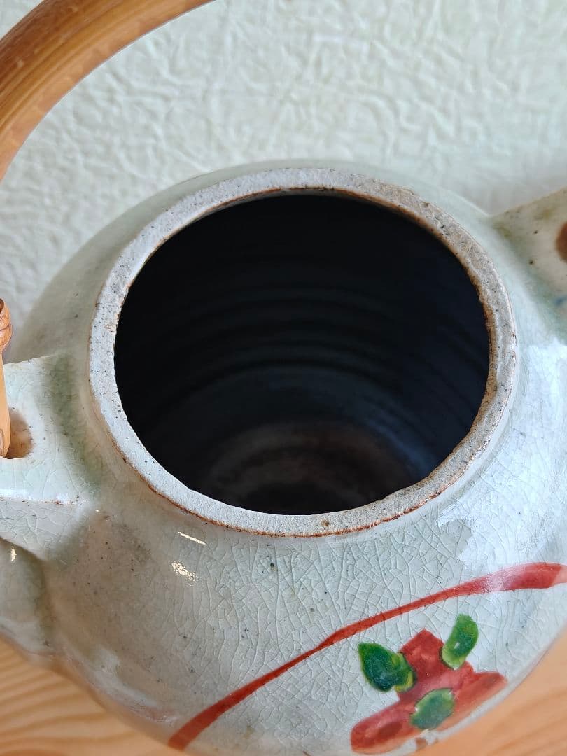 山本教行 赤絵 土瓶 民藝 吉田璋也 出西窯