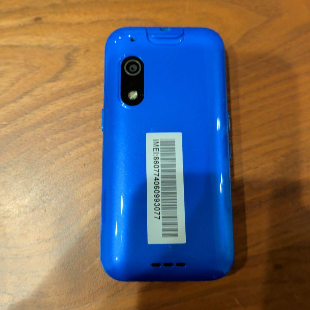 ソフトバンク　キッズフォン3 美品　ブルー　携帯電話 本体 クリアケース付き