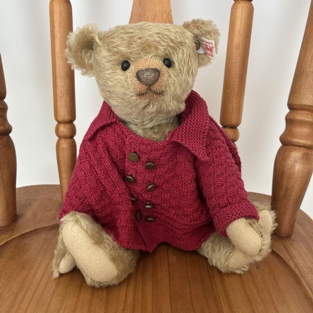 シュタイフ　テディベア　ストラトフォード　限定 30cm 赤セーター