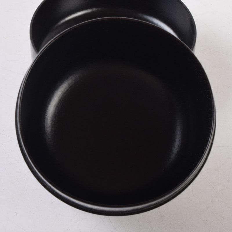 茶道具　黒塗　朱亀蒔絵　不白好　棗　時代箱　V　8509