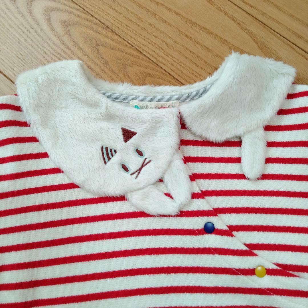 【うにゃ】ベイビーチアー ネコ襟トップス ＆ぶどうワンピース＆ブラウス