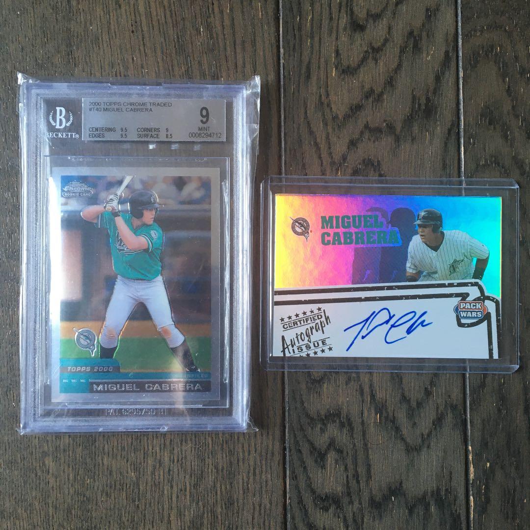 M.カブレラRCカードBGS9とオートカードのセットです。