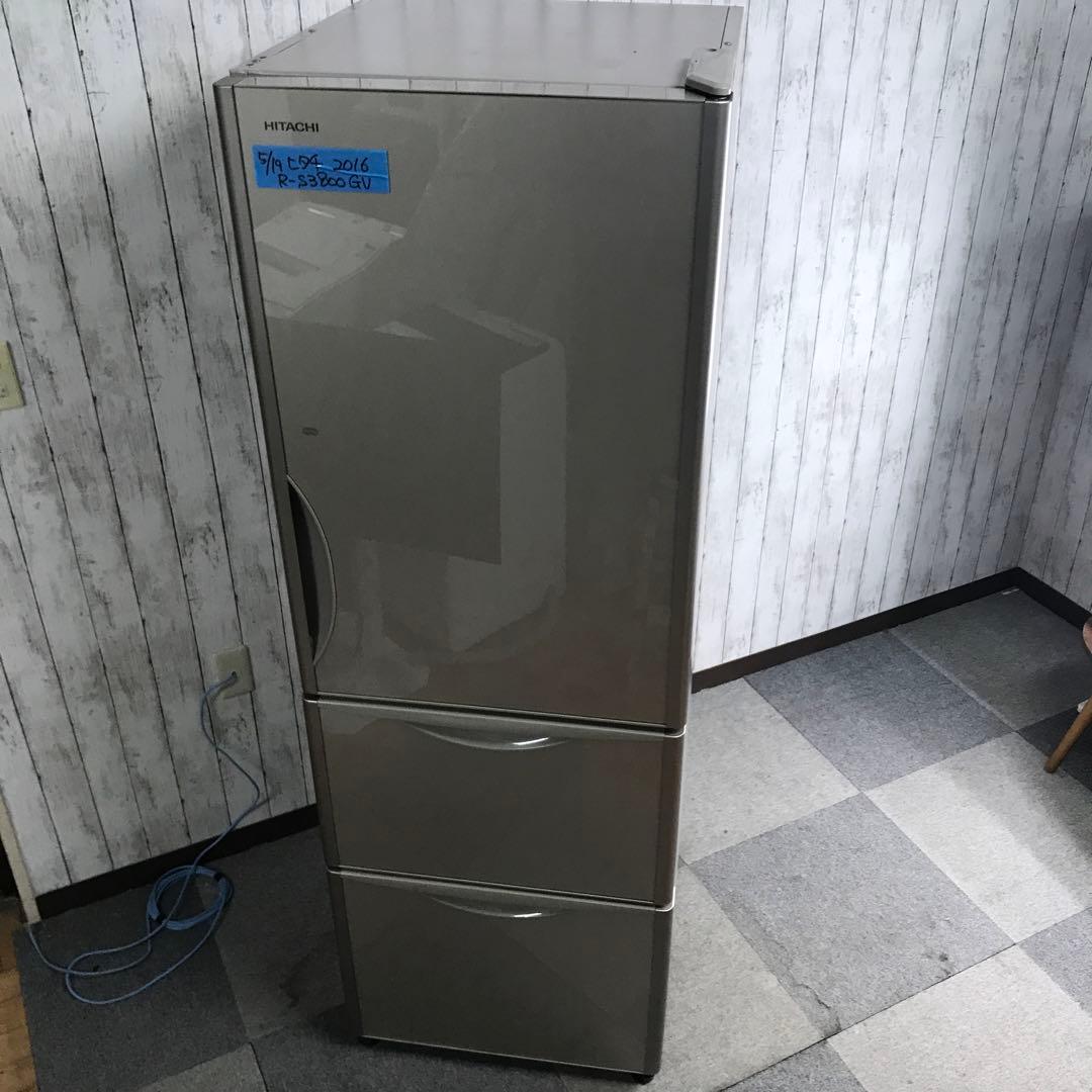 【美品】HITACHI　ノンフロン冷凍冷蔵庫　R-S3800GV　2016年　H