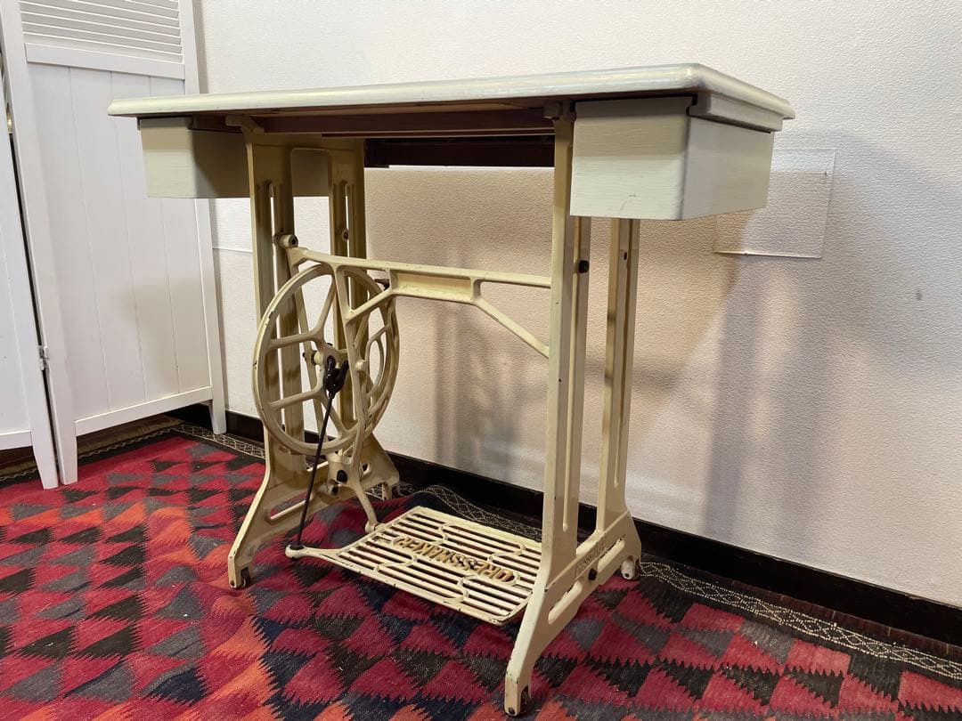 DRESSMAKER 足踏みミシン リメイク デスク テーブル アンティーク