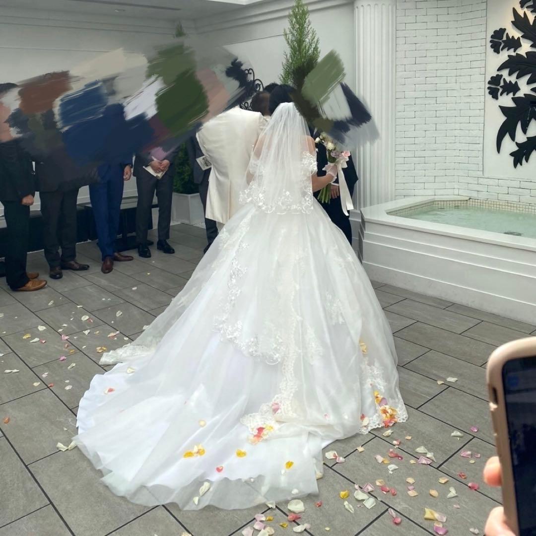 【引っ越し値下げ中1/29まで】ウェディングドレス　オフショル　プリンセスライン