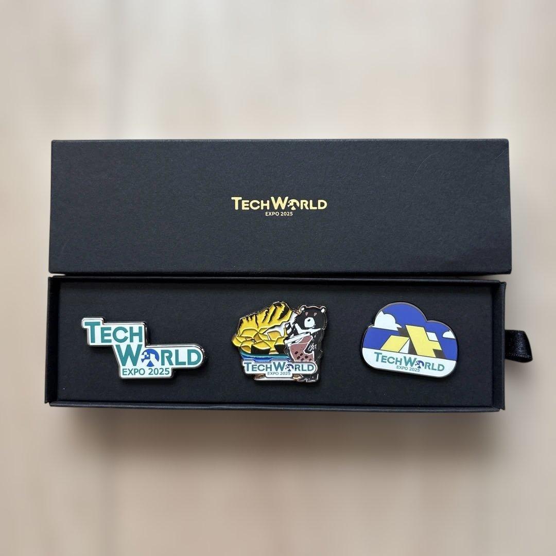 【非売品】TECH WORLD EXPO 2025 ピンバッジ3個セット