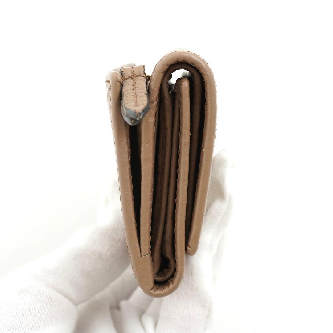 ✨プレゼント梱包GUCCI ミニ財布　マーモント　エンボスロゴ　GG 三つ折り