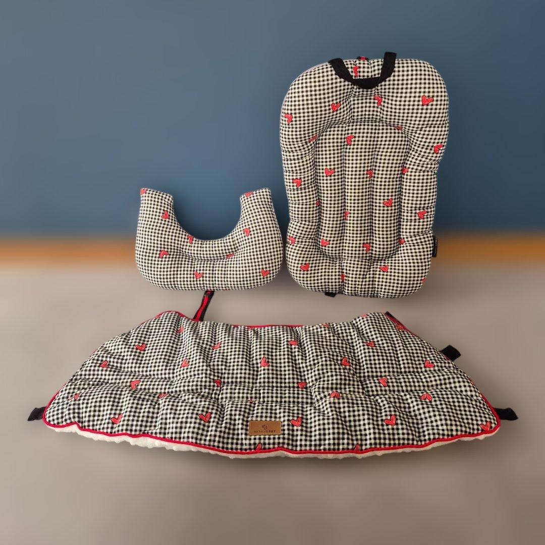 【 HARRYSPET／ウェールズハート柄 】　コンフォーター 他３点セット