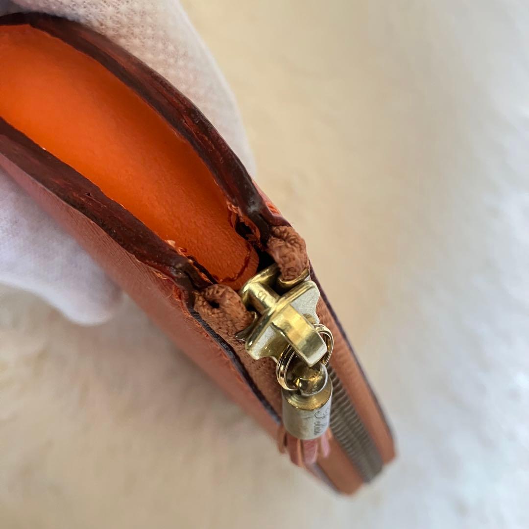 【極美品！】Felisi 965/1/SI キーポーチ ケース　オレンジ