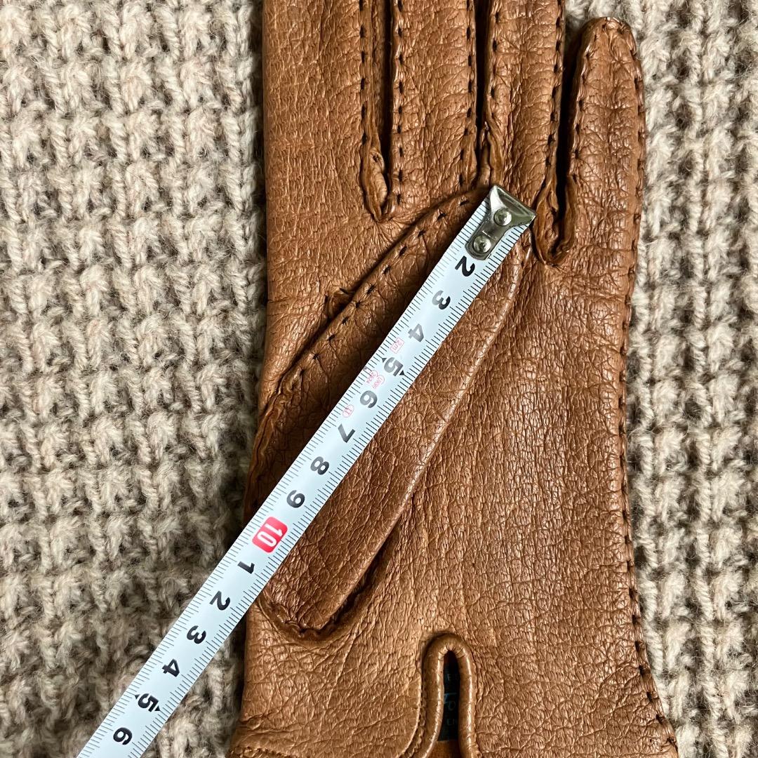 新品　ペッカリー　グローブ　英国製　7ハーフ　Dent Fownes 革　手袋