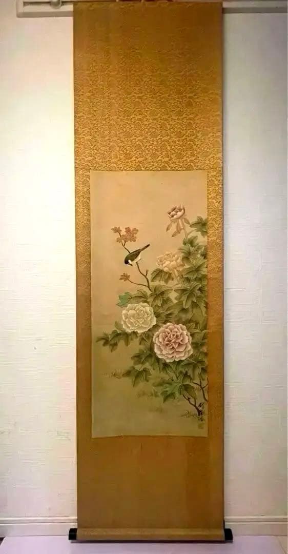 中国美術　張剑萍 在銘 掛け軸 アンティーク 書画 肉筆紙本。