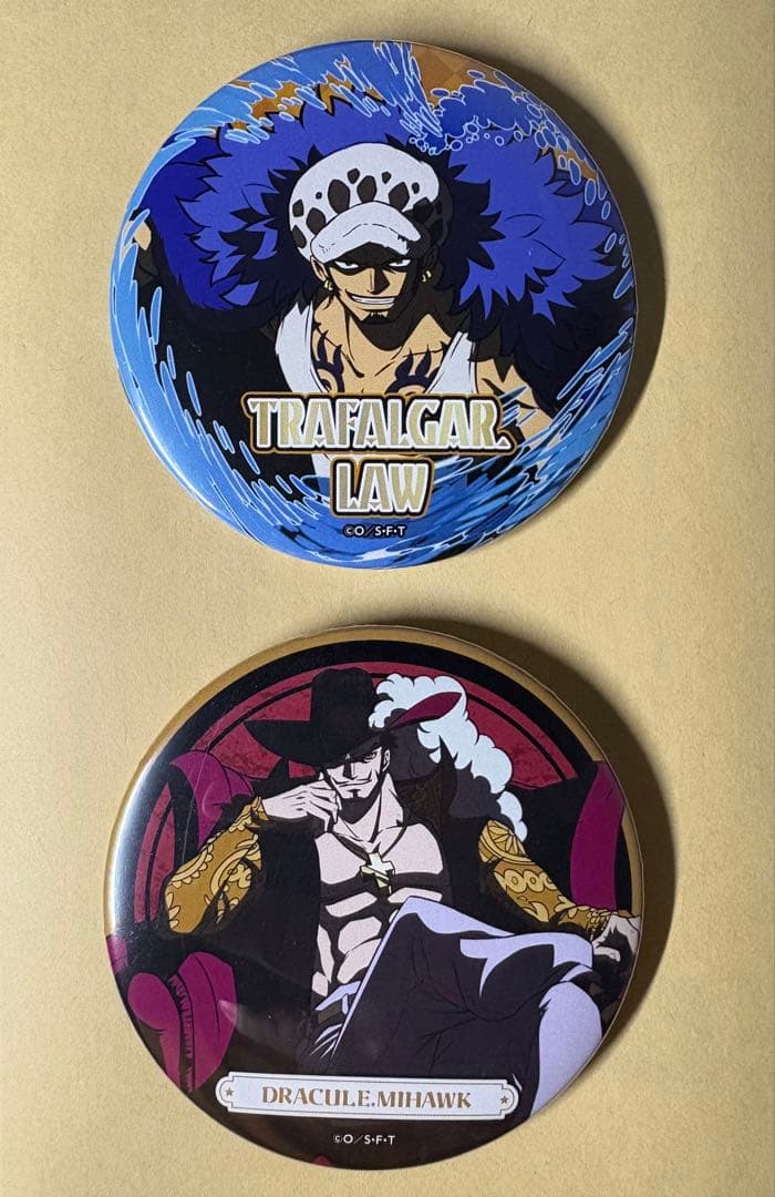 トラファルガー・ロー、ミホーク ピンバッジセット