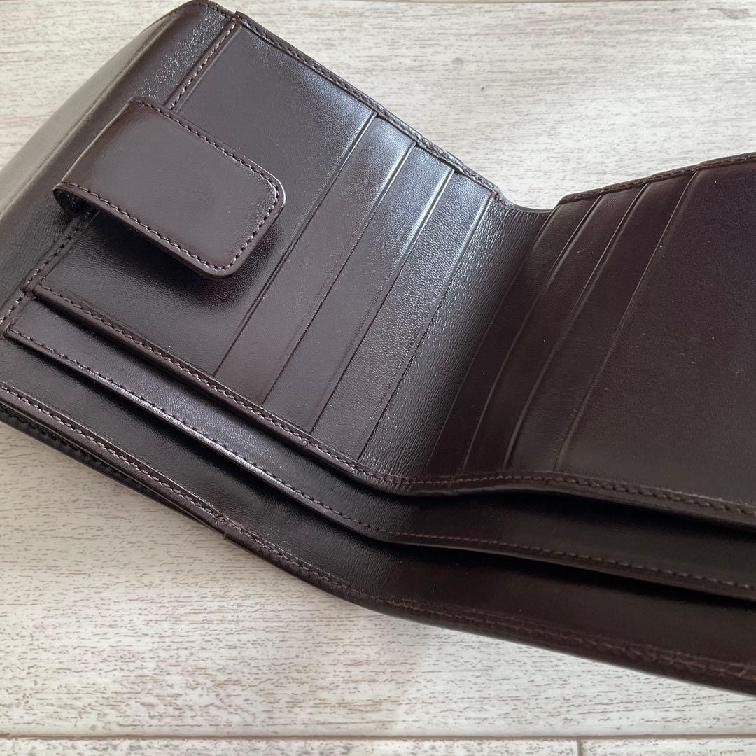 未使用 FENDI 二つ折りズッカ柄コンパクトウォレット ヴィンテージ ブラウン