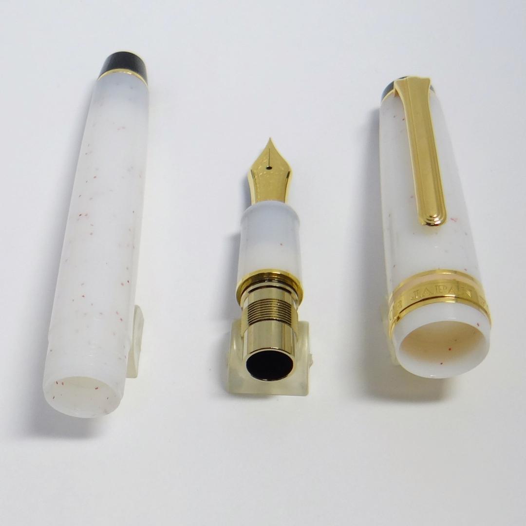 【訳有・状態良好】セーラー 万年筆 四季織 雪月空葉 雪椿 SAILOR