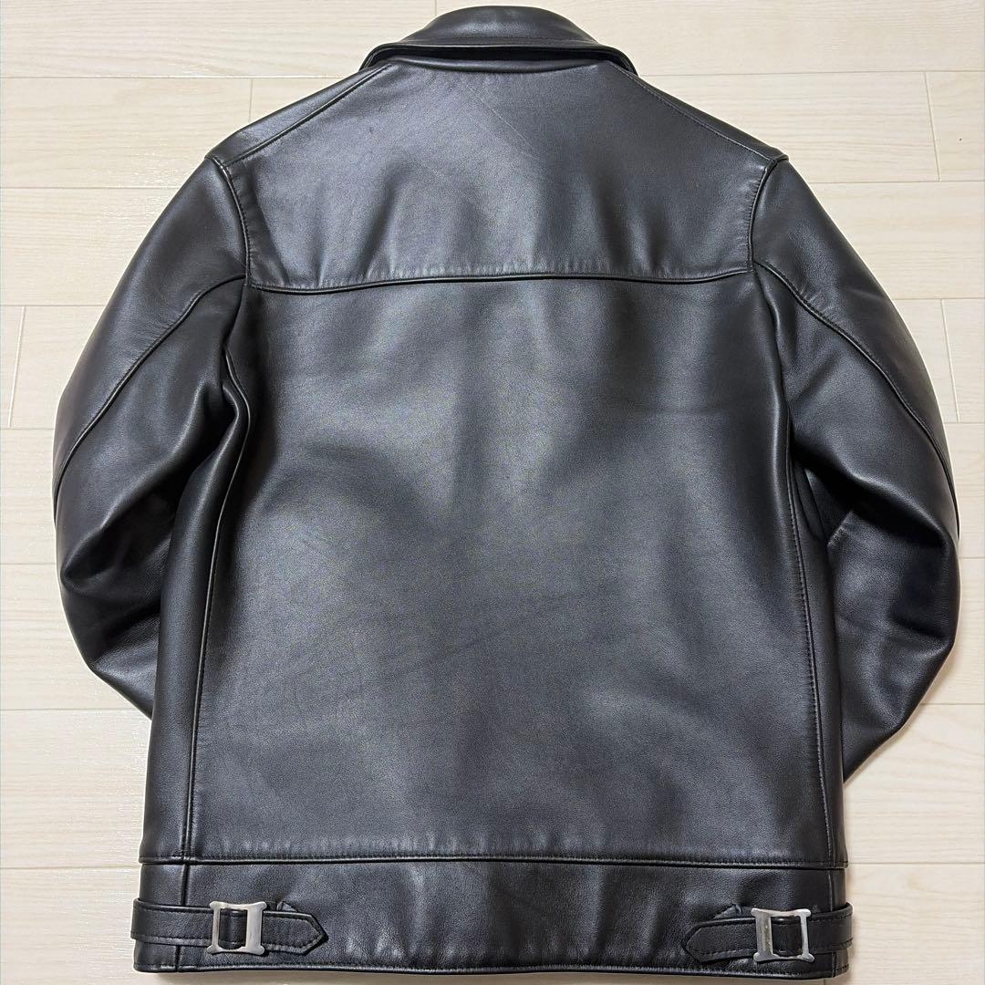 666 シングル ライダースジャケット ブラック 36サイズ