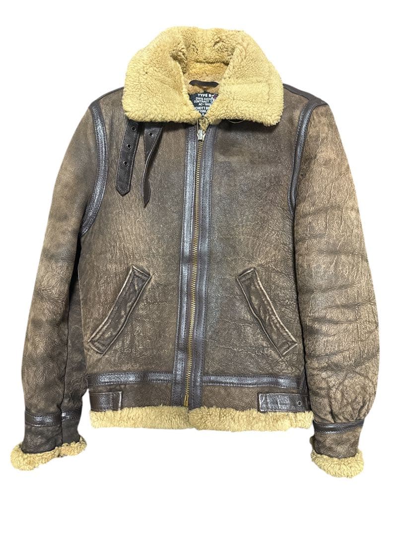 最終値下げ‼️グッドエイジング‼️schott type b-3 ムートンジャケット