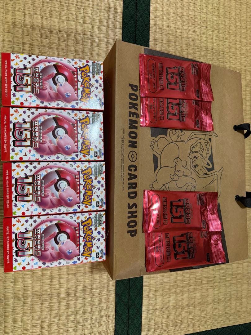 韓国版　ポケモンカード151 新品　BOX4個　ポケカ