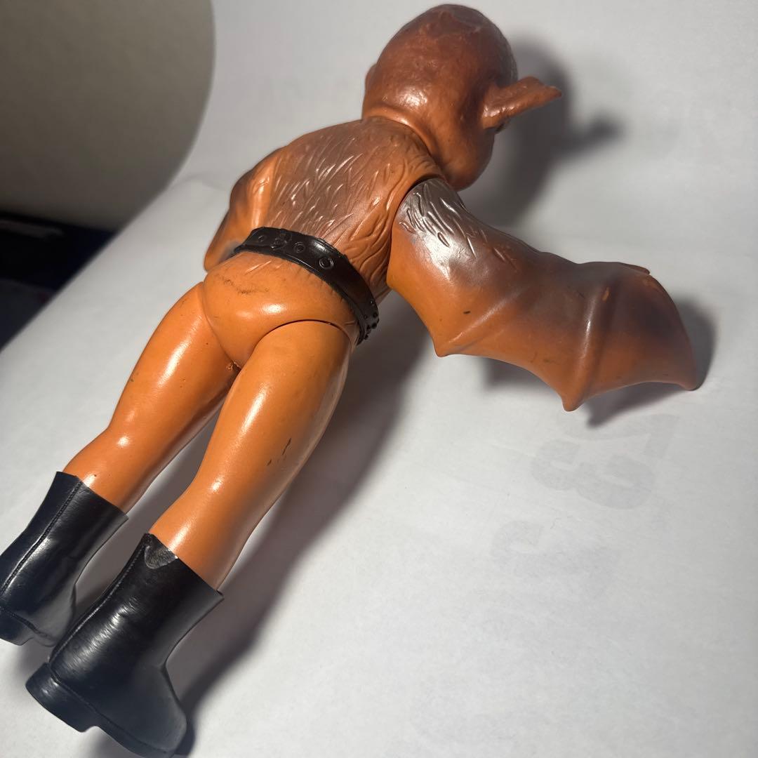 当時物　仮面ライダー旧バンダイコウモリ男ソフビ