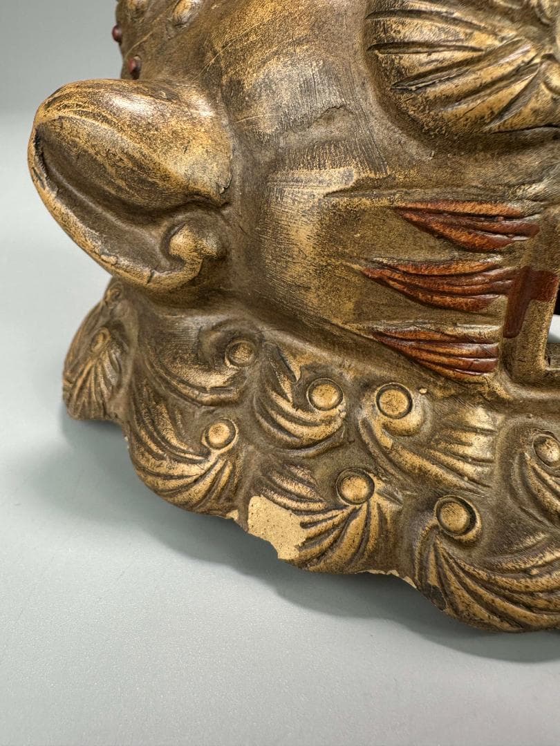 中国美術　中国宜興　紫砂　白泥　加彩紫砂獅子香炉　置物　唐物　古物