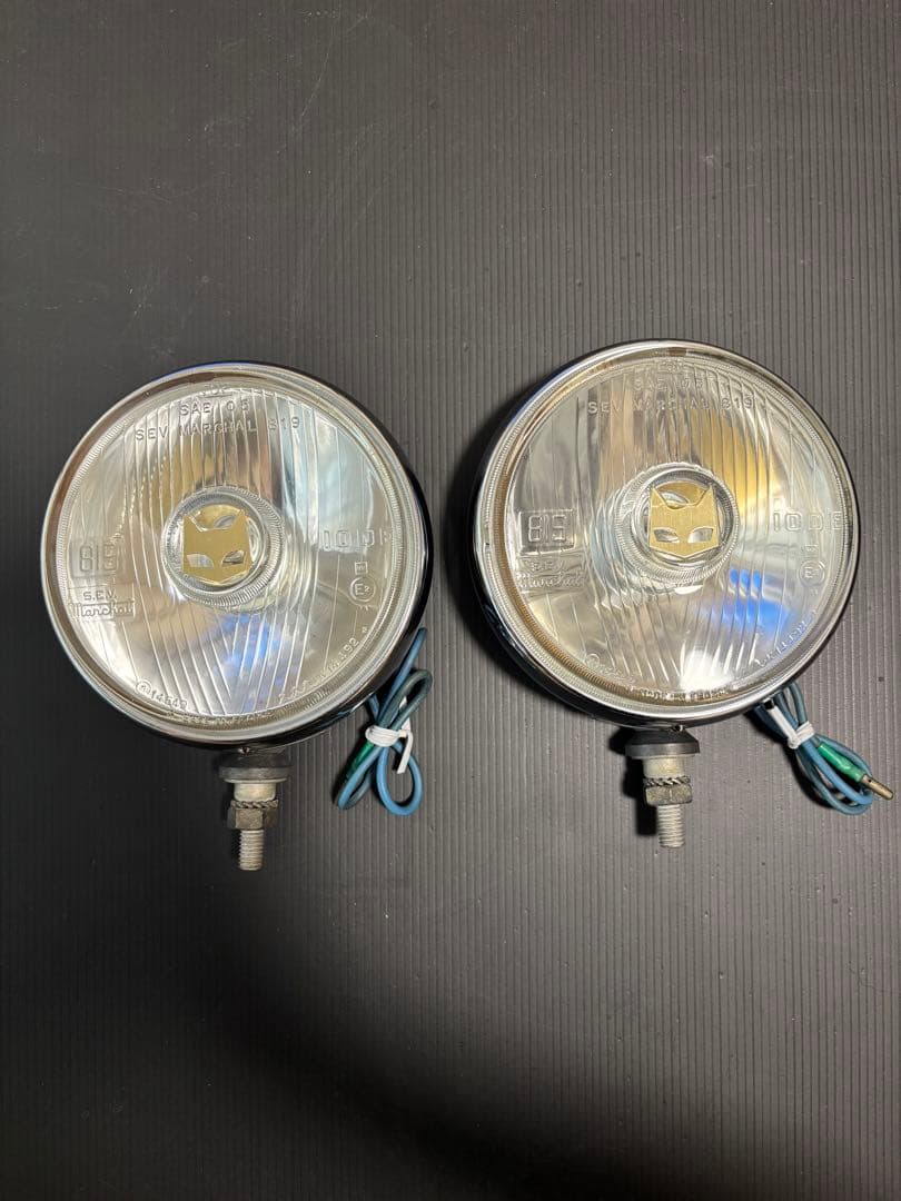 マーシャル 819 フォグランプ クリア2ヶセット 割れ凹み無し デュアルカウル