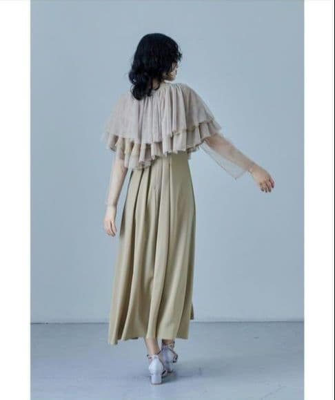 極美品 ドリードール niana ボレロ ケープ ドレス M 結婚式 お呼ばれ