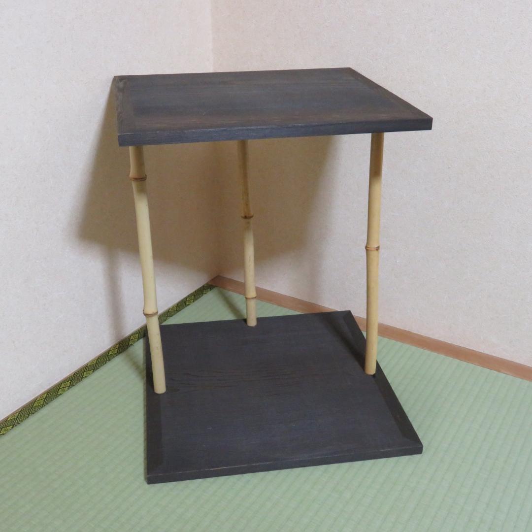 棚 茶道具 五行棚 玄々斎好 竹 木製 黒