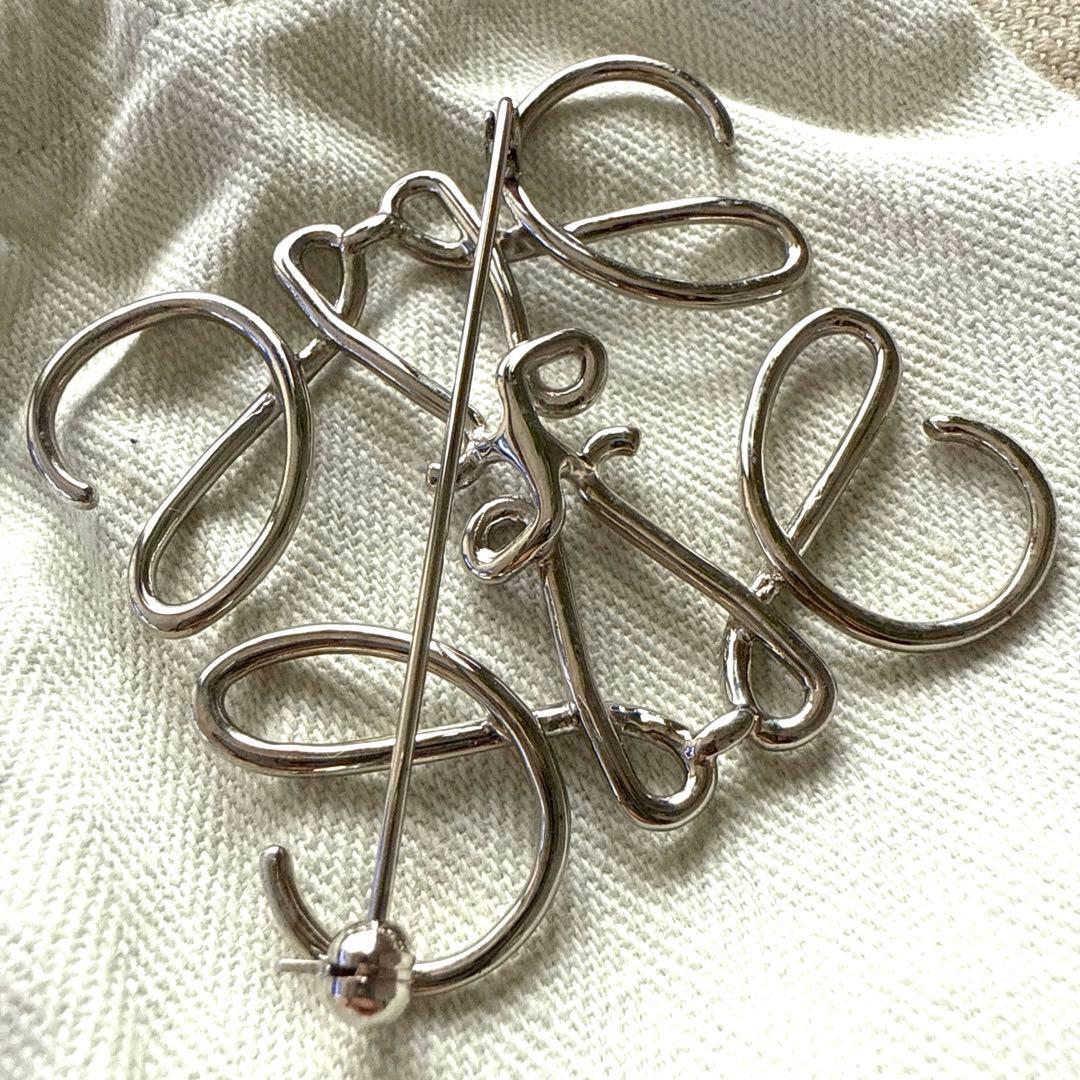 LOEWE新品 ブローチ シルバー ロエベ