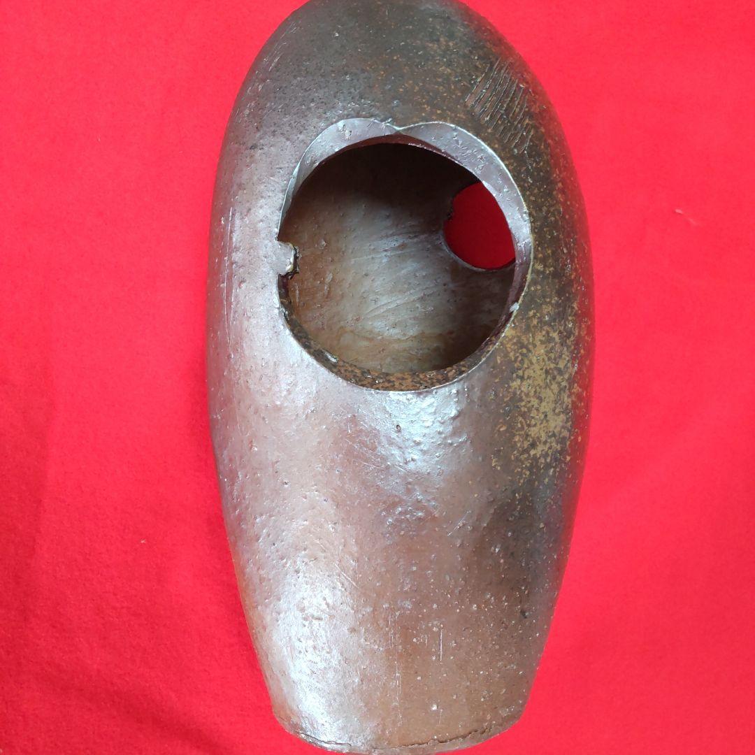 備前焼楕円花入れ/共箱