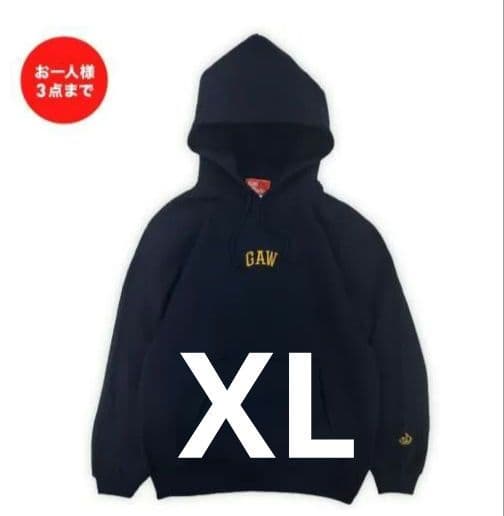 MAN WITH A MISSION　GAW刺繍パーカー（ネイビー）XL